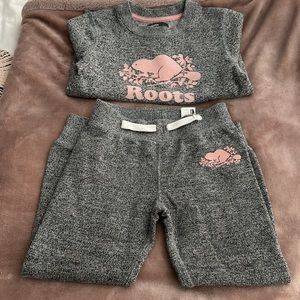 Like New Roots Sweat Set. Girls 5T